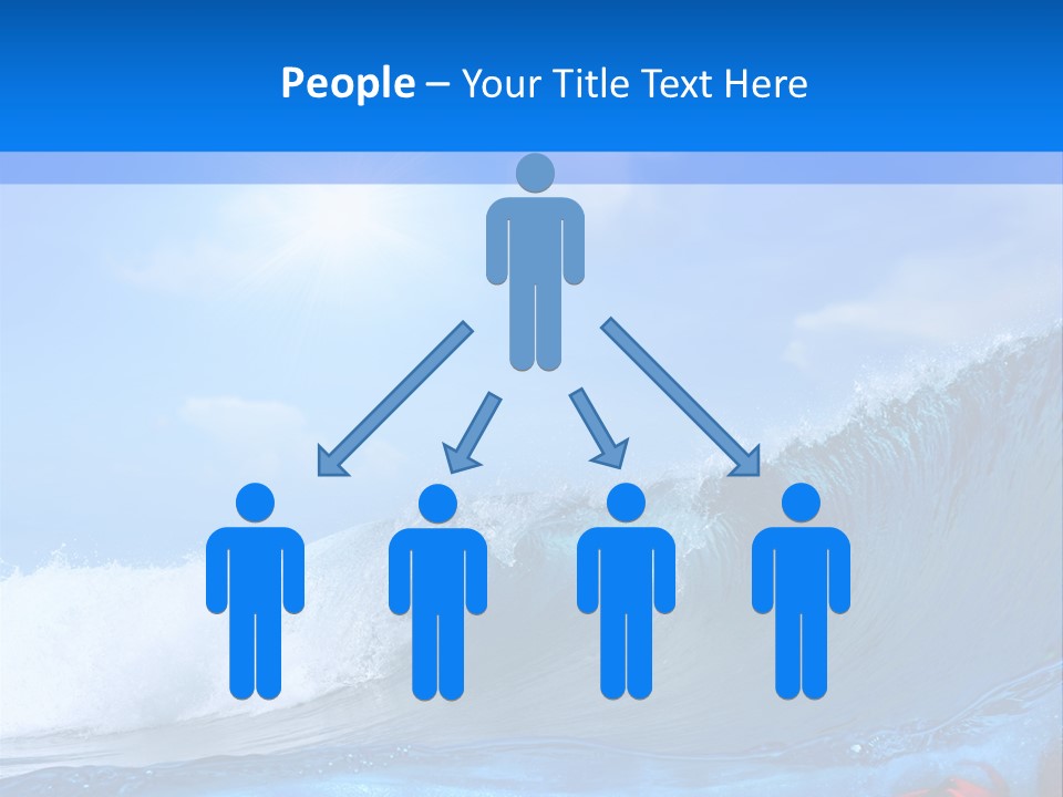 Surfing Shark PowerPoint Template