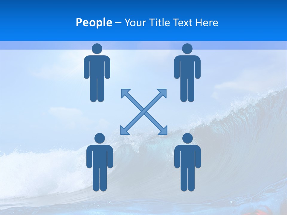 Surfing Shark PowerPoint Template