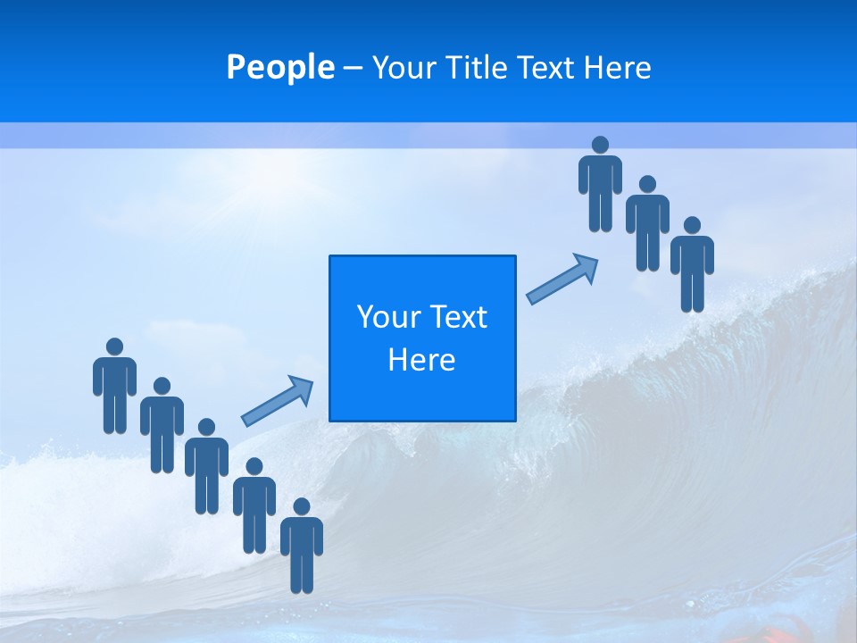 Surfing Shark PowerPoint Template