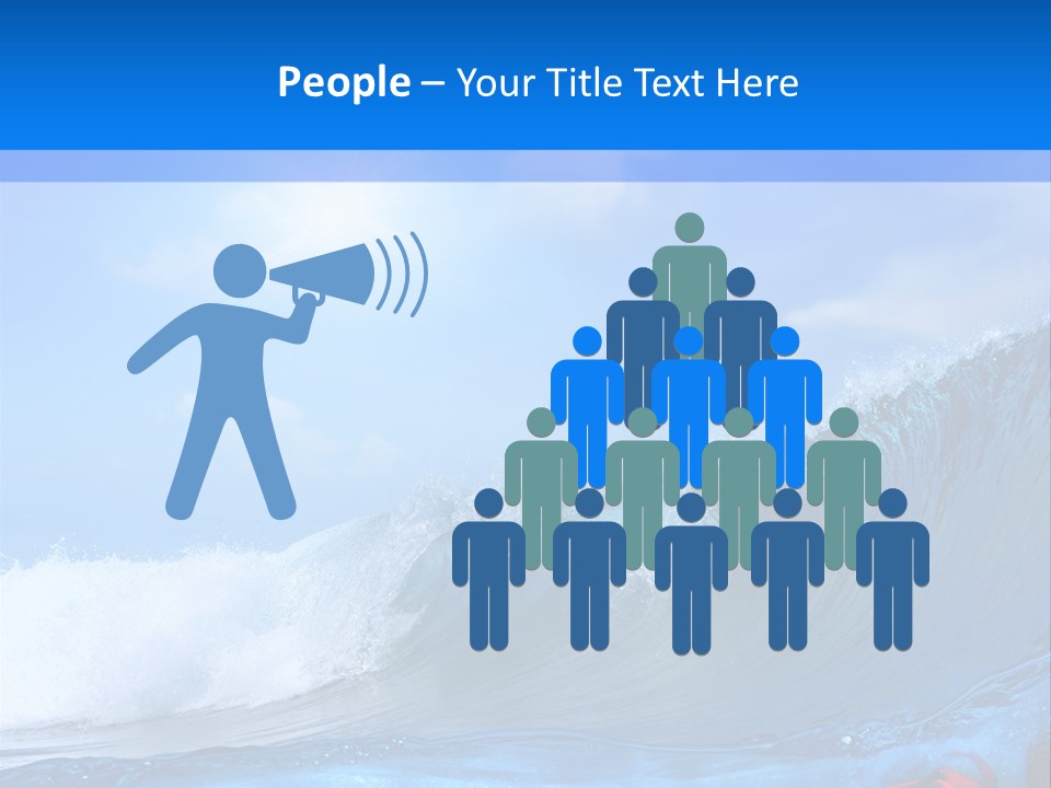 Surfing Shark PowerPoint Template