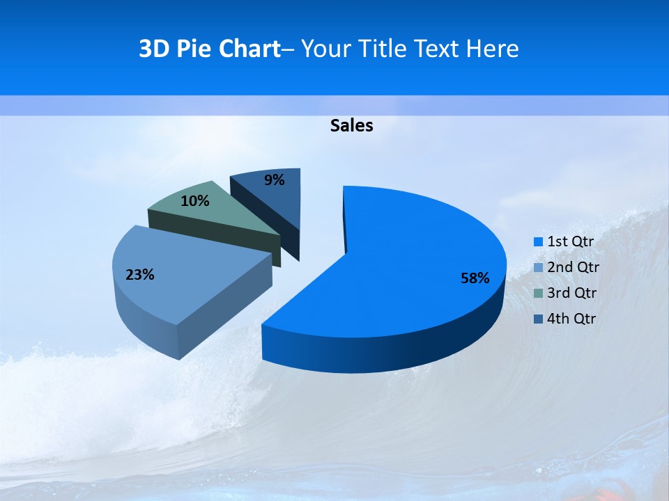 Surfing Shark PowerPoint Template