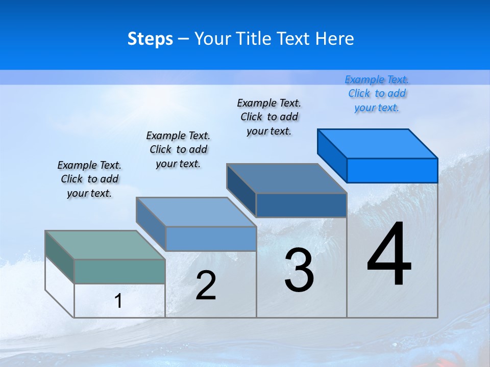 Surfing Shark PowerPoint Template
