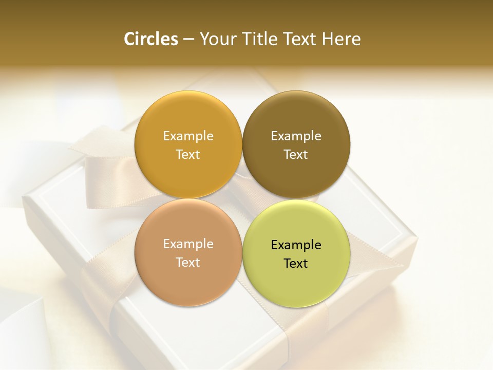 Symbol Ribbon Romantic PowerPoint Template