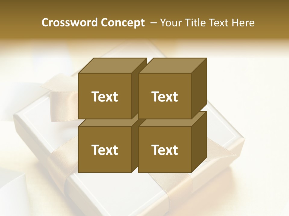 Symbol Ribbon Romantic PowerPoint Template