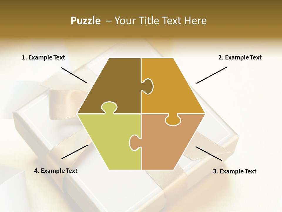 Symbol Ribbon Romantic PowerPoint Template