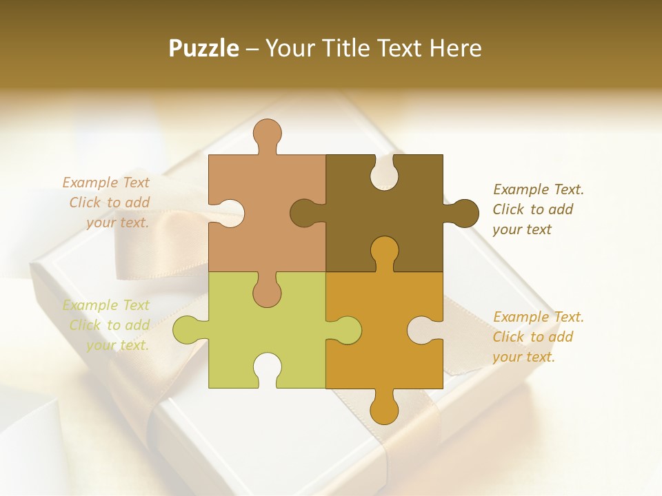 Symbol Ribbon Romantic PowerPoint Template