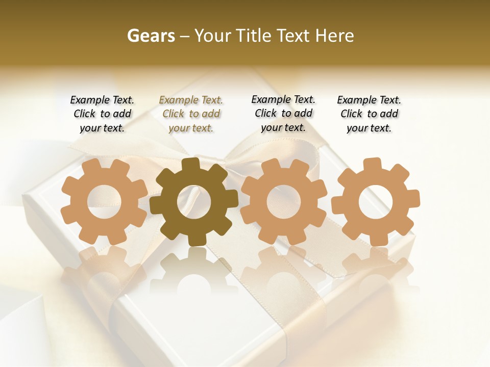 Symbol Ribbon Romantic PowerPoint Template