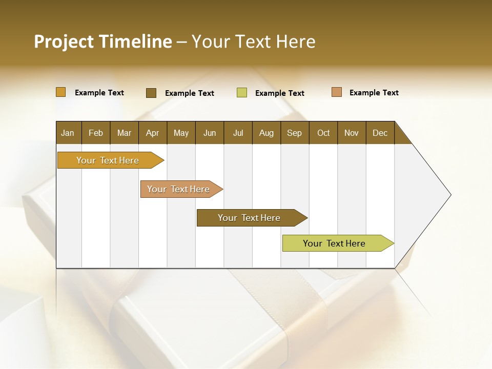 Symbol Ribbon Romantic PowerPoint Template