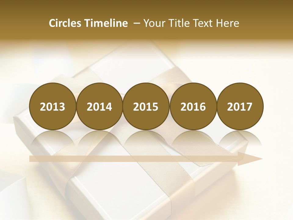 Symbol Ribbon Romantic PowerPoint Template