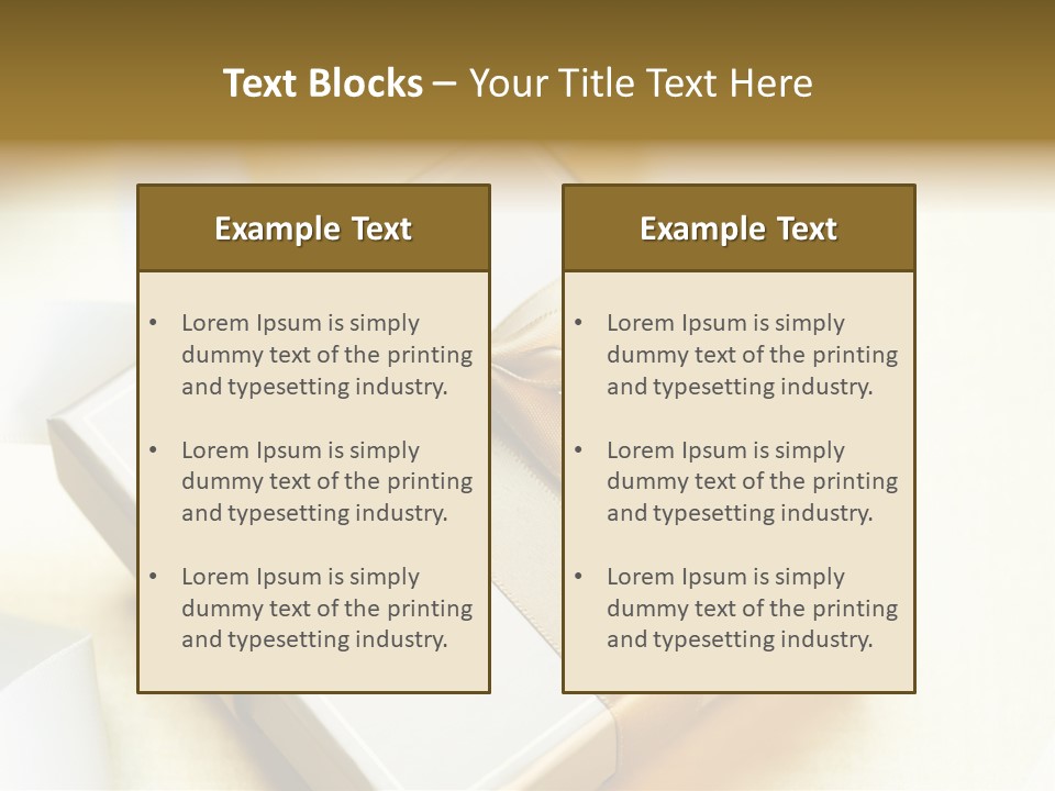 Symbol Ribbon Romantic PowerPoint Template