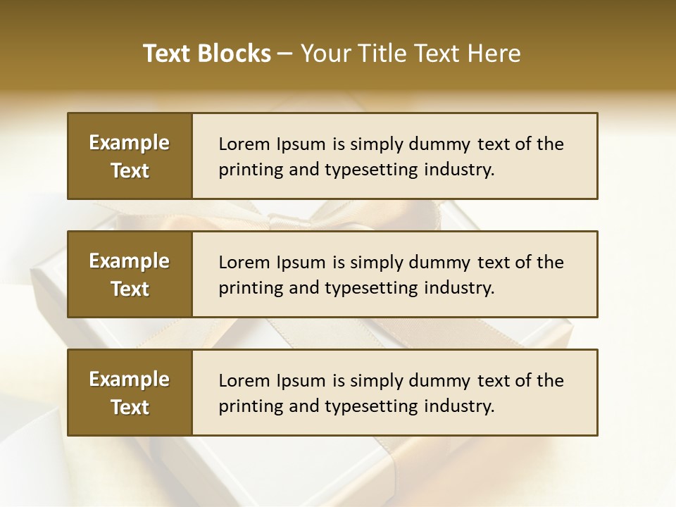 Symbol Ribbon Romantic PowerPoint Template