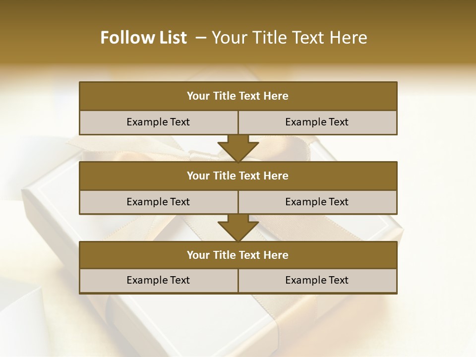 Symbol Ribbon Romantic PowerPoint Template