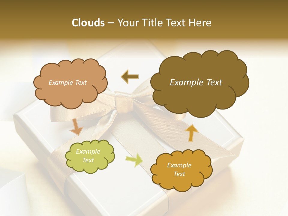 Symbol Ribbon Romantic PowerPoint Template