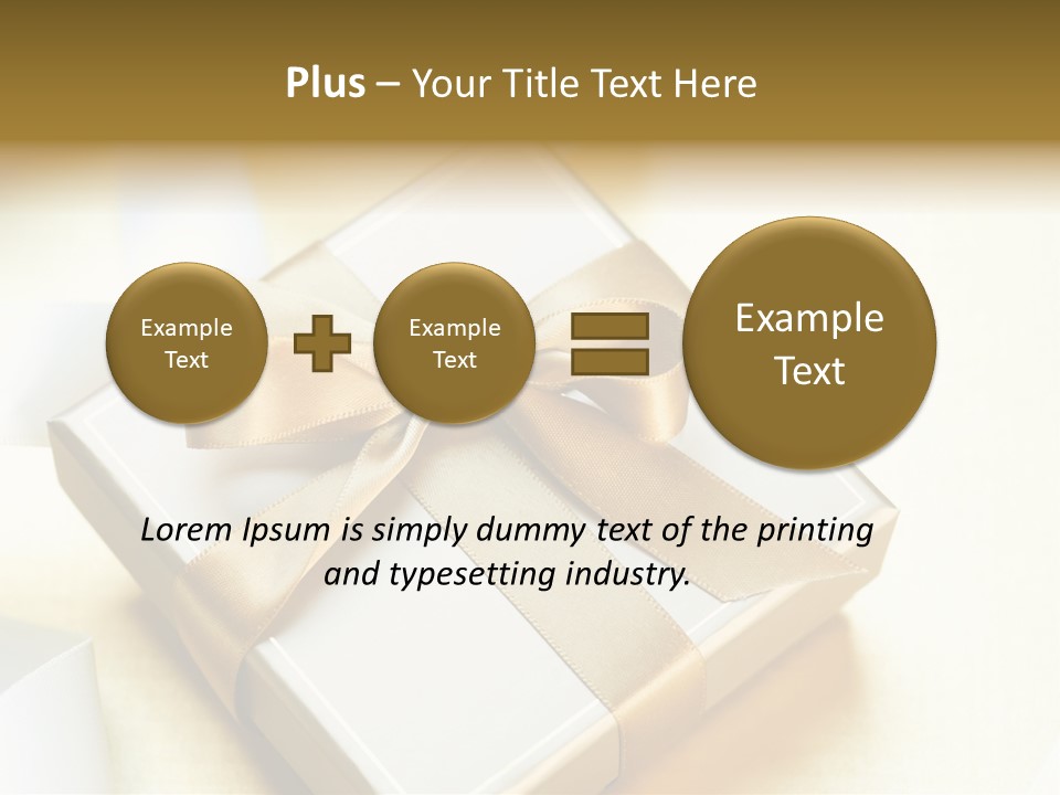 Symbol Ribbon Romantic PowerPoint Template