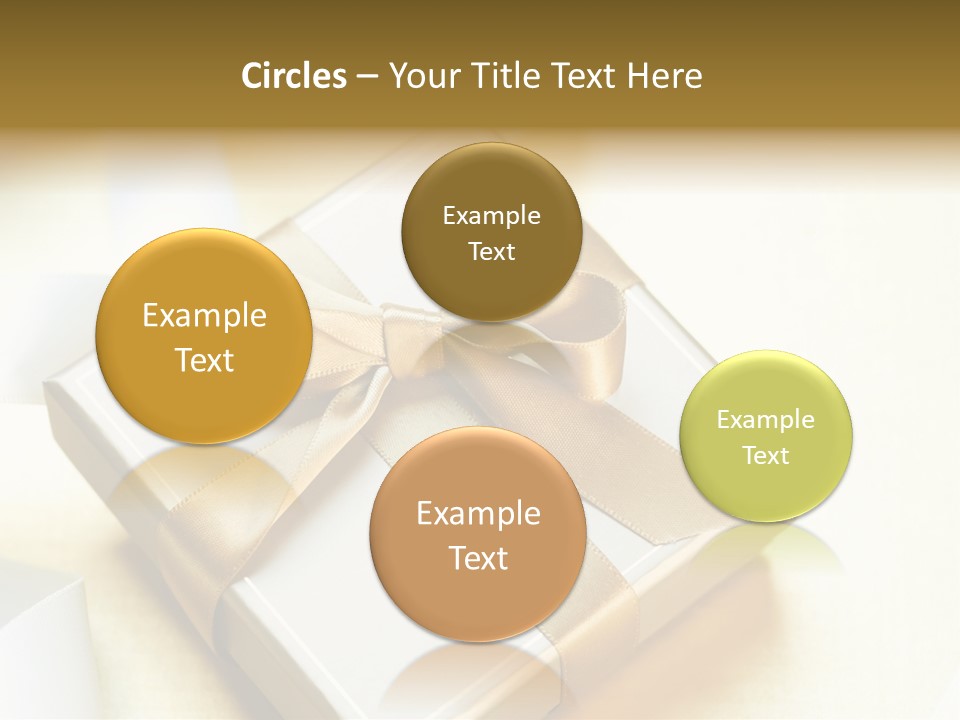 Symbol Ribbon Romantic PowerPoint Template