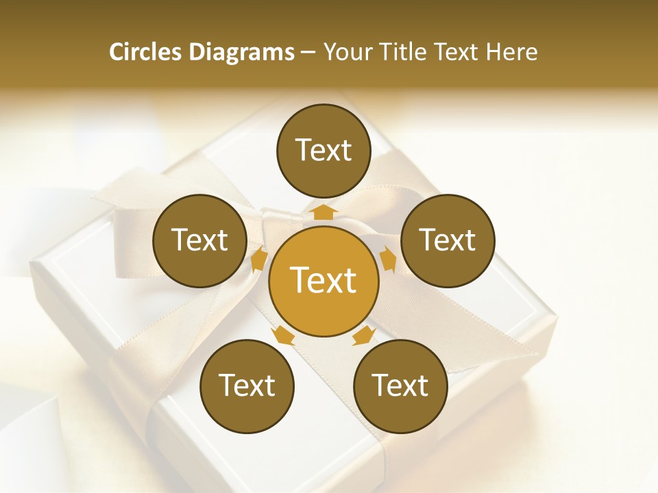 Symbol Ribbon Romantic PowerPoint Template