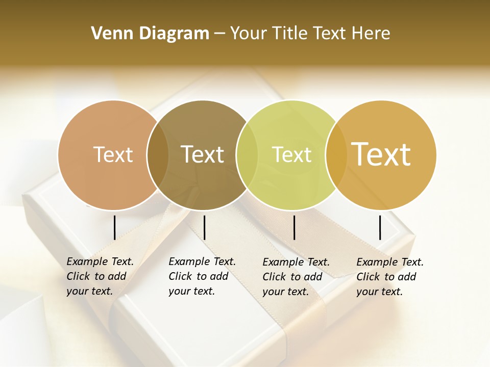 Symbol Ribbon Romantic PowerPoint Template