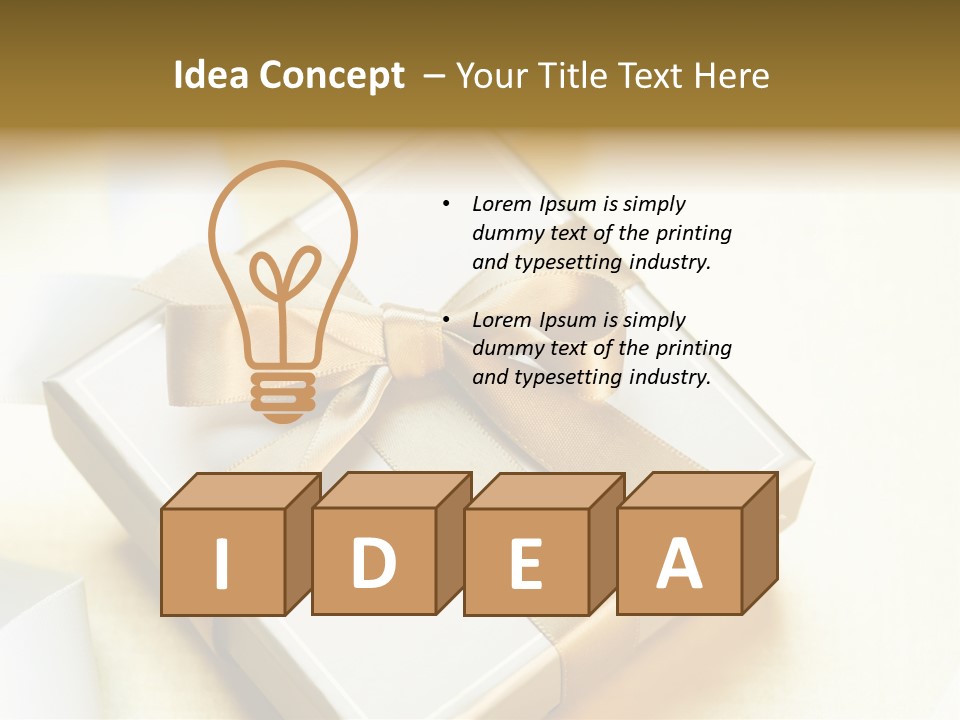 Symbol Ribbon Romantic PowerPoint Template