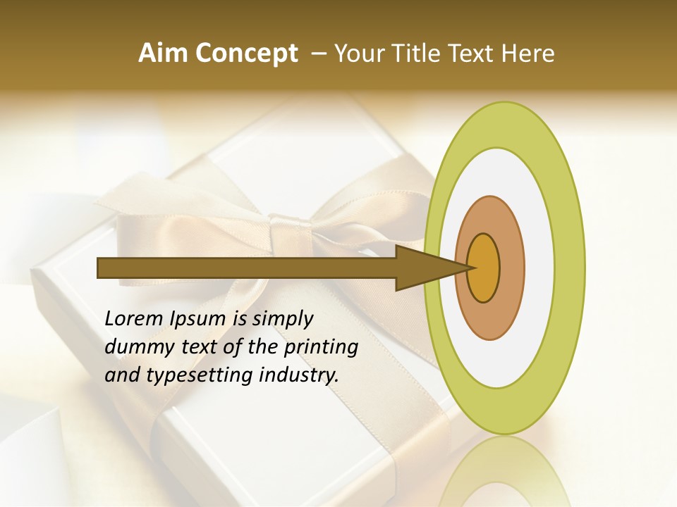 Symbol Ribbon Romantic PowerPoint Template