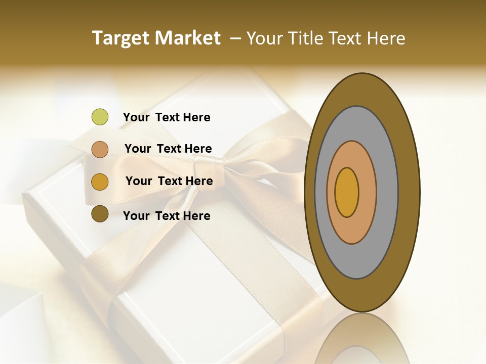 Symbol Ribbon Romantic PowerPoint Template