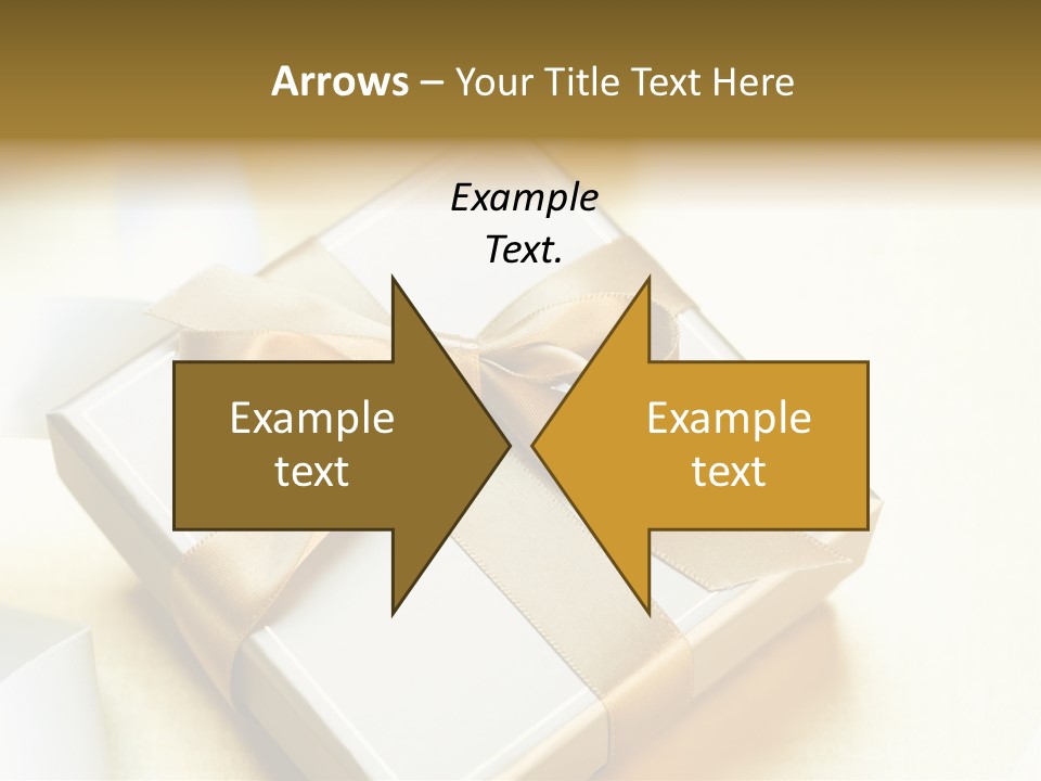 Symbol Ribbon Romantic PowerPoint Template