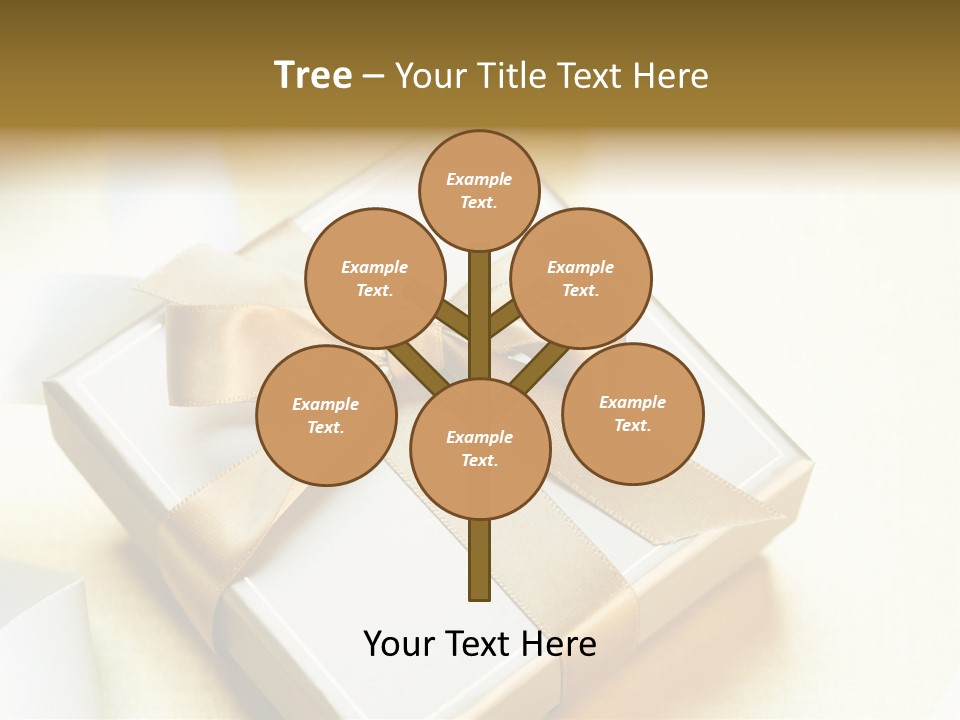 Symbol Ribbon Romantic PowerPoint Template