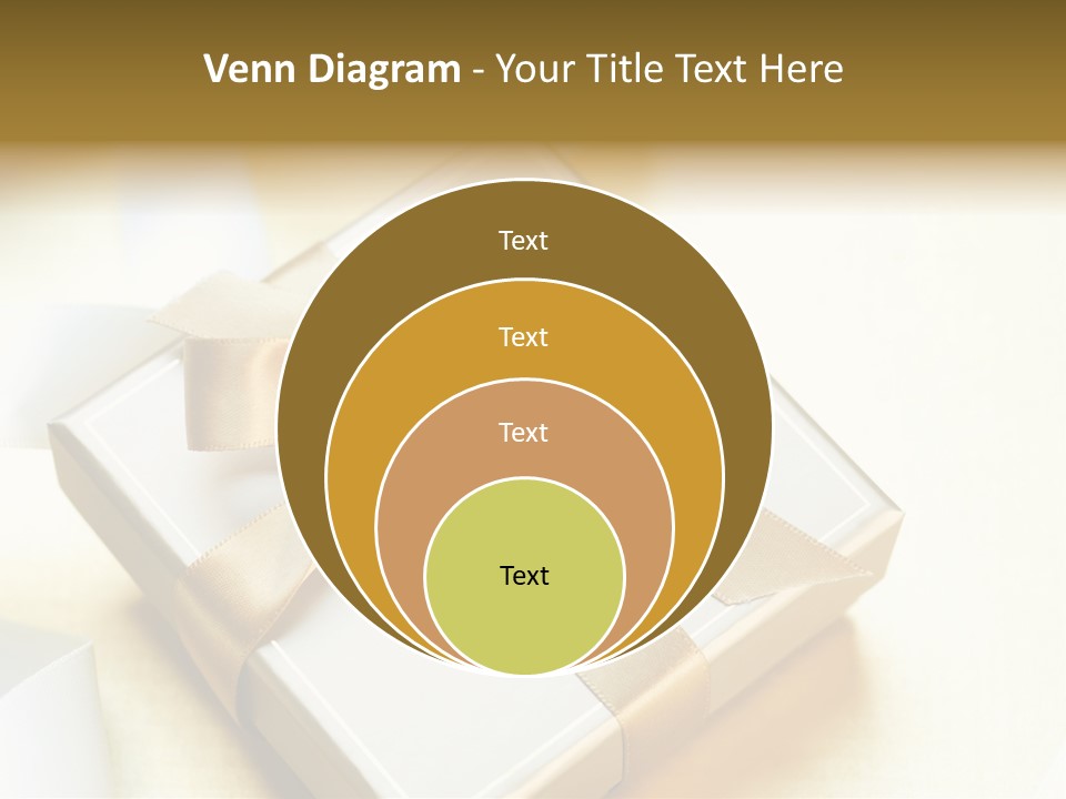 Symbol Ribbon Romantic PowerPoint Template