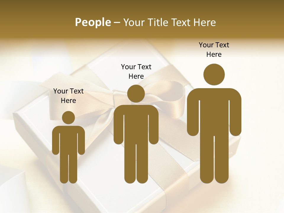 Symbol Ribbon Romantic PowerPoint Template