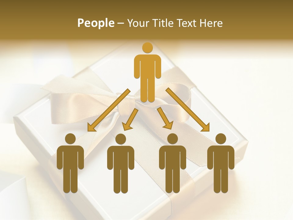 Symbol Ribbon Romantic PowerPoint Template