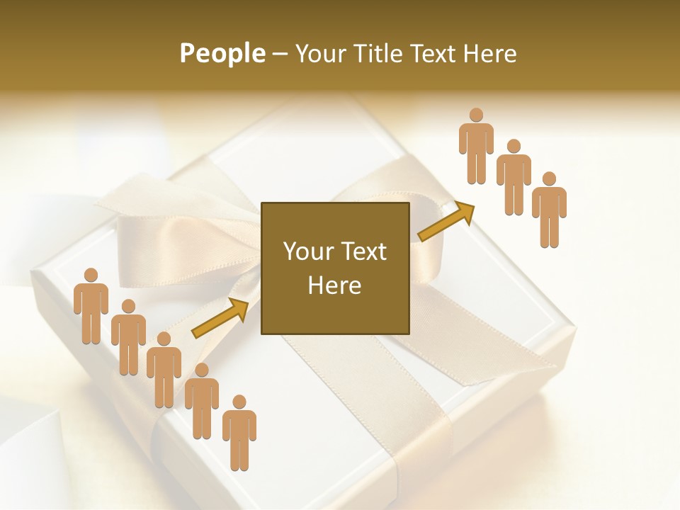 Symbol Ribbon Romantic PowerPoint Template