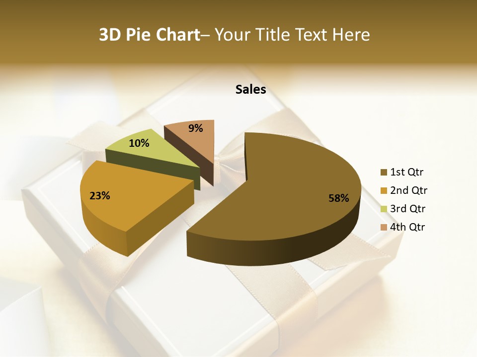 Symbol Ribbon Romantic PowerPoint Template