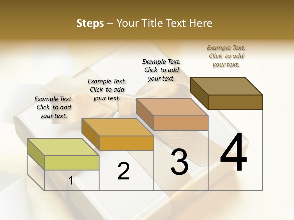 Symbol Ribbon Romantic PowerPoint Template