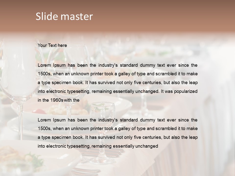 Catering Stock PowerPoint Template