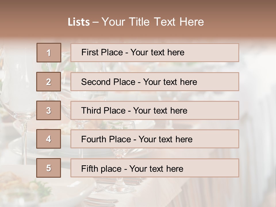 Catering Stock PowerPoint Template