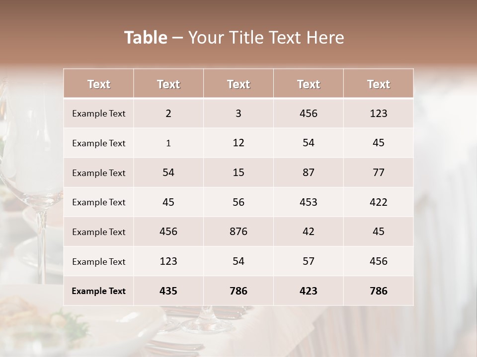 Catering Stock PowerPoint Template