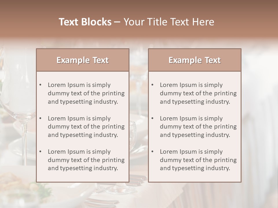 Catering Stock PowerPoint Template