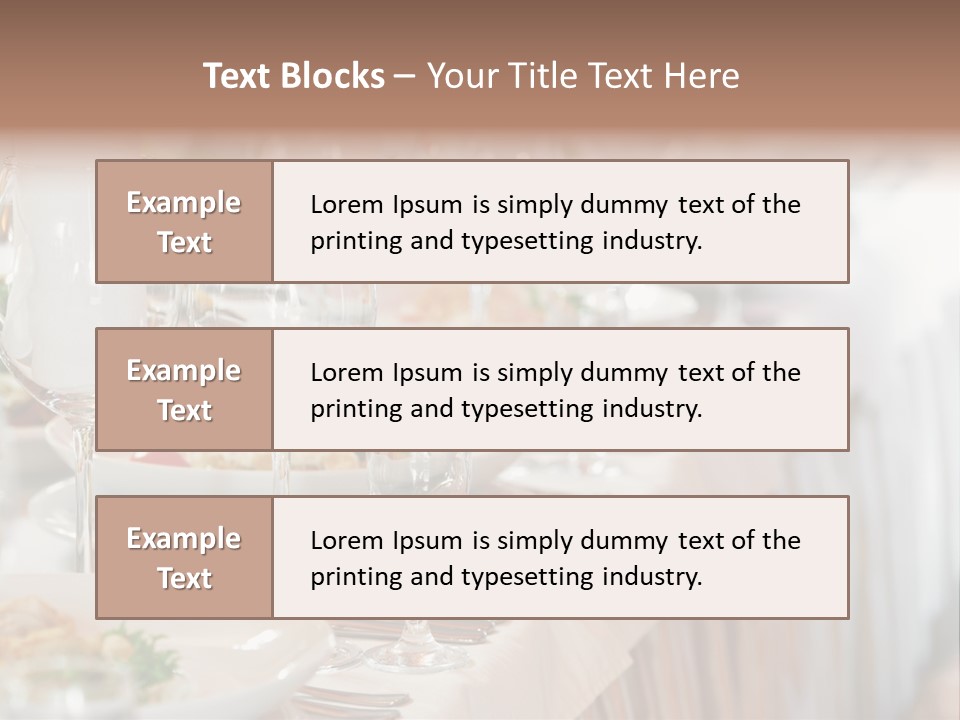 Catering Stock PowerPoint Template