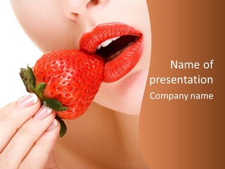 Industry Mouth Hand PowerPoint Template