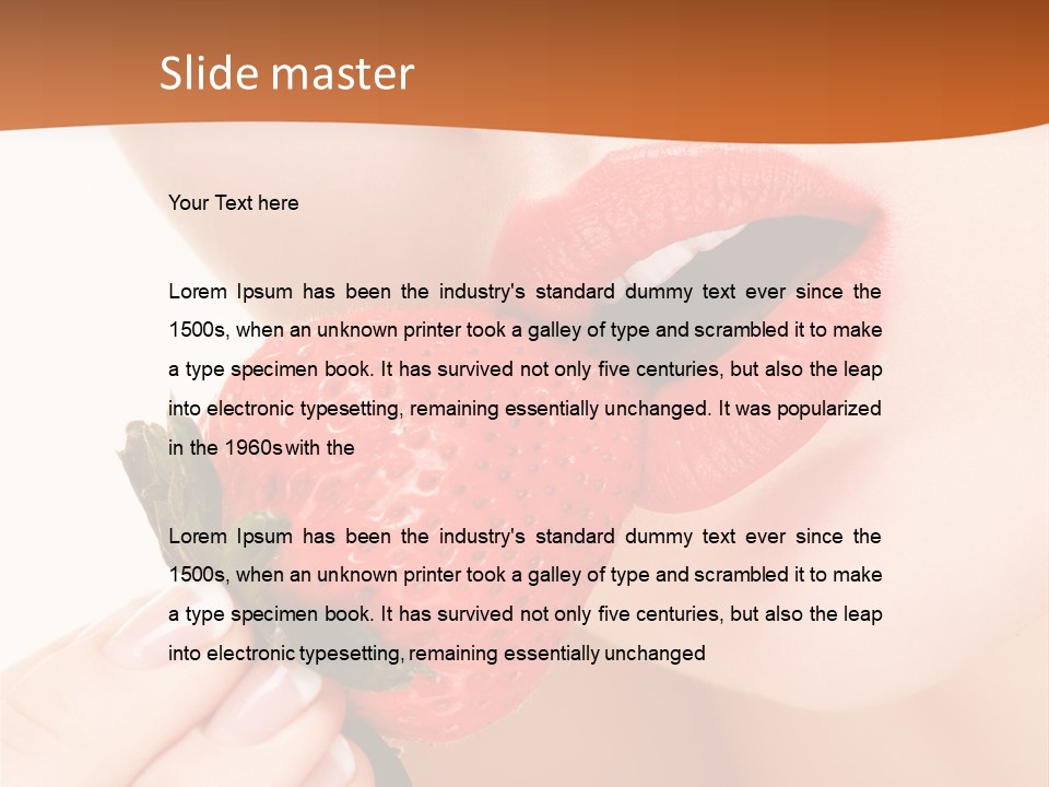 Industry Mouth Hand PowerPoint Template