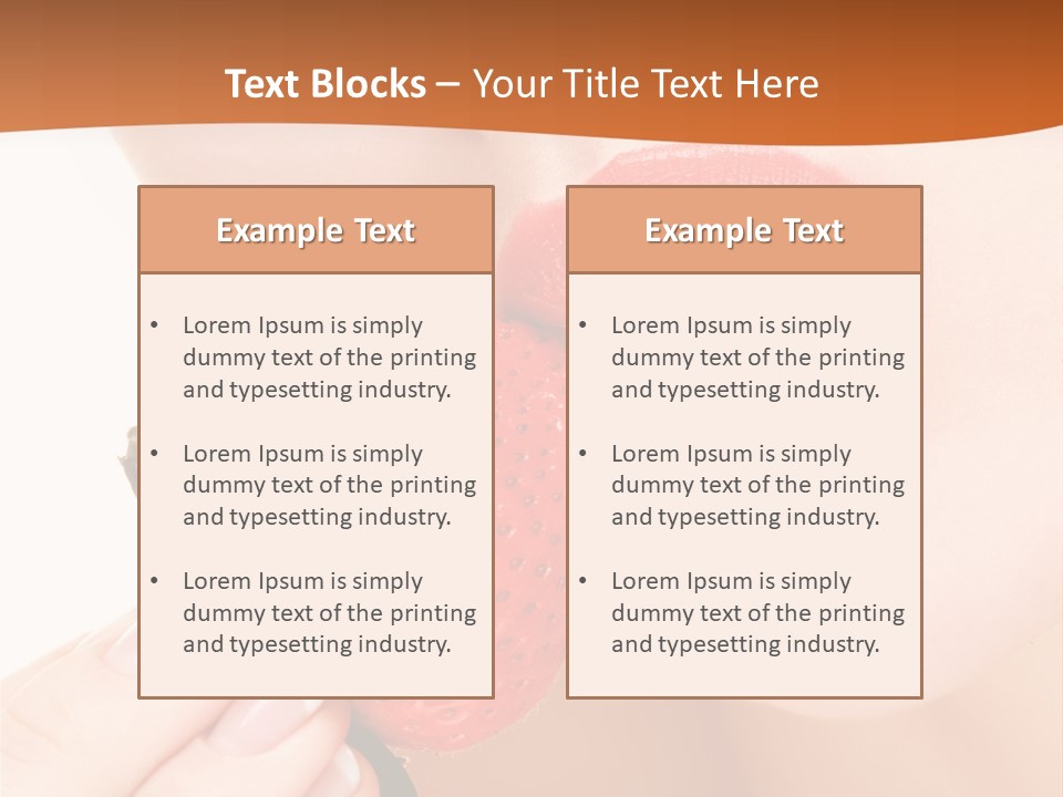 Industry Mouth Hand PowerPoint Template