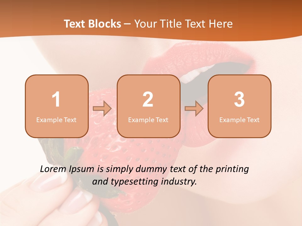 Industry Mouth Hand PowerPoint Template