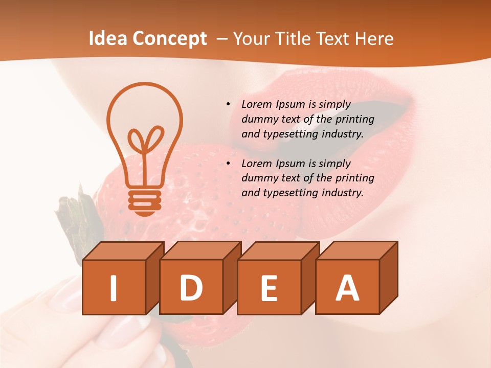 Industry Mouth Hand PowerPoint Template