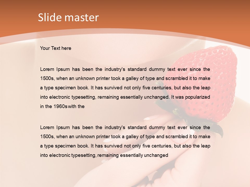 Beautiful Red Lips PowerPoint Template