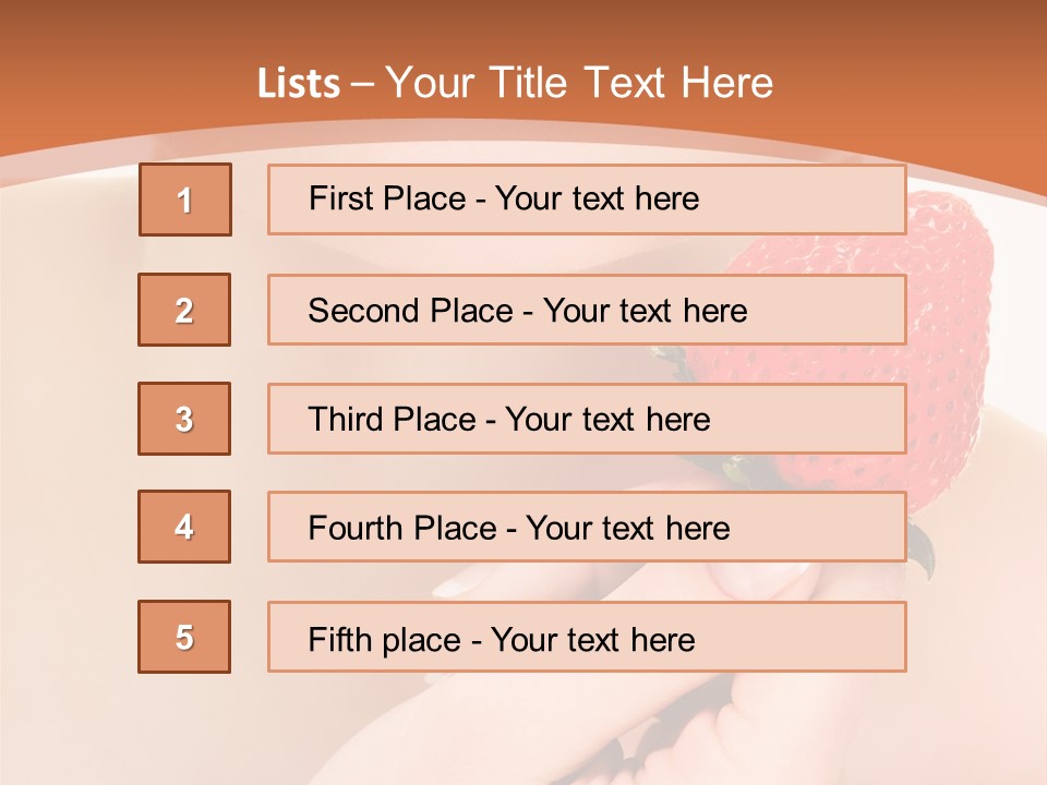 Beautiful Red Lips PowerPoint Template