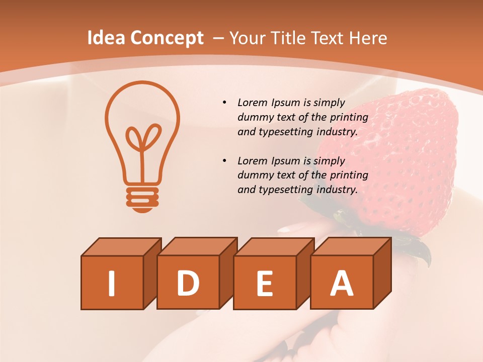 Beautiful Red Lips PowerPoint Template