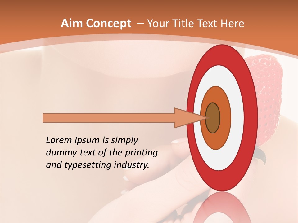 Beautiful Red Lips PowerPoint Template