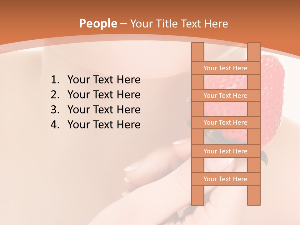 Beautiful Red Lips PowerPoint Template