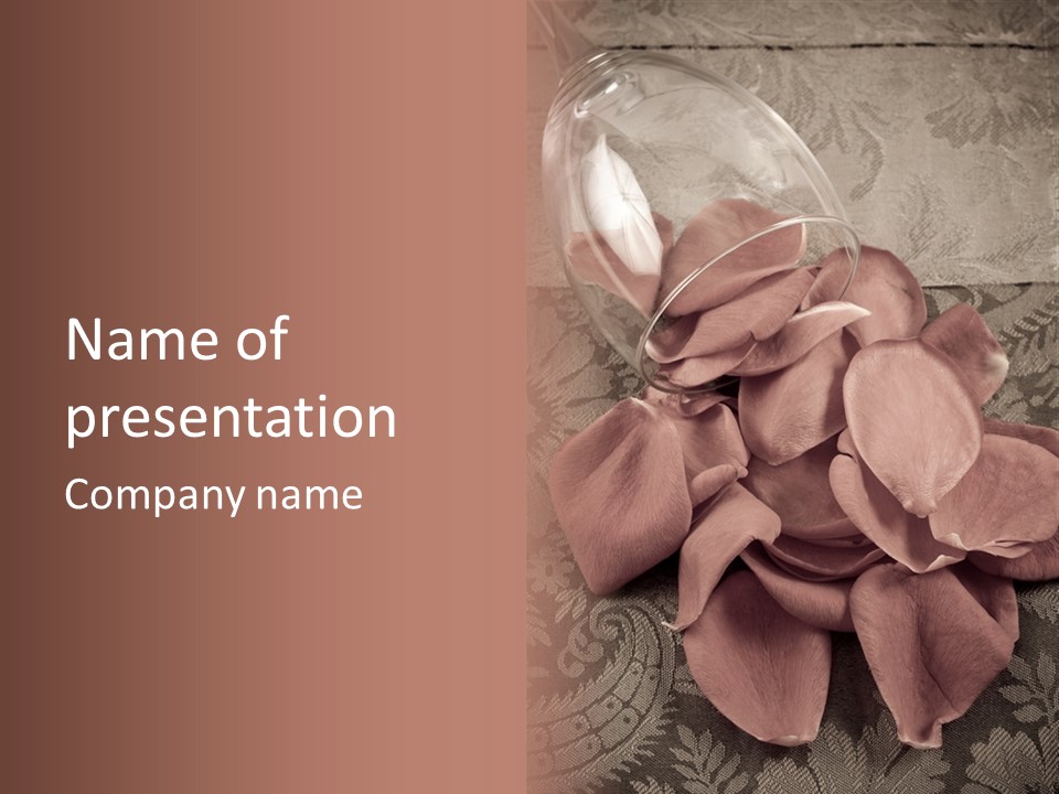 Rose Dining Expensive PowerPoint Template