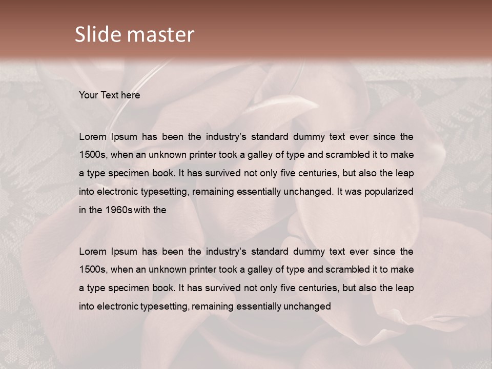 Rose Dining Expensive PowerPoint Template