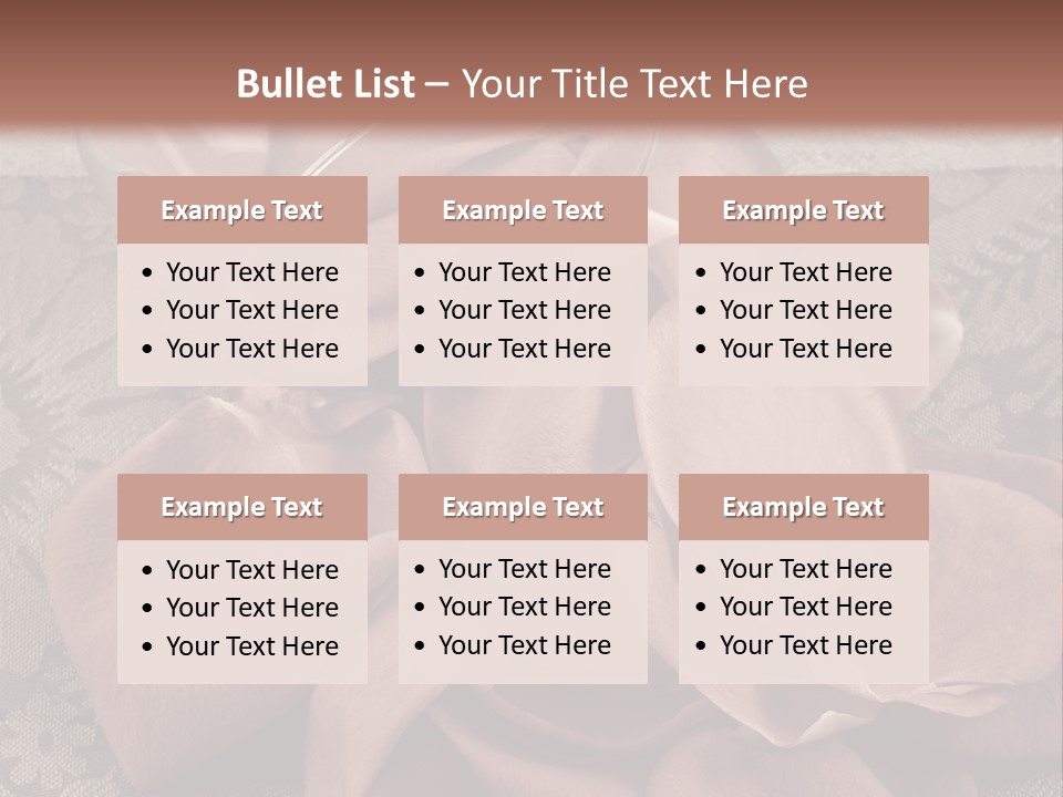 Rose Dining Expensive PowerPoint Template